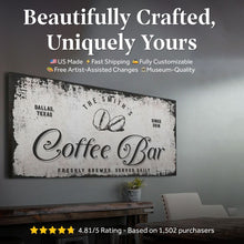 Load image into Gallery viewer, Coffee Bar Sign