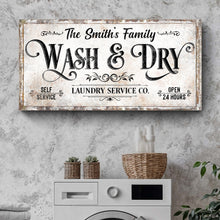 Load image into Gallery viewer, Personalized Laundry Service Sign II