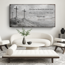 Load image into Gallery viewer, John 3:16: For God So Loved The World Faith Sign VIII