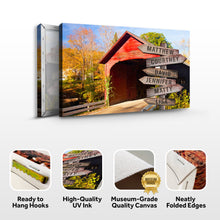 Load image into Gallery viewer, Cabin Woods Family Names Sign