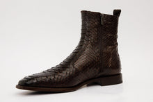 Load image into Gallery viewer, The Boss Brown Pythn Snk Zip-Up Leather Men Boot Limited Edition