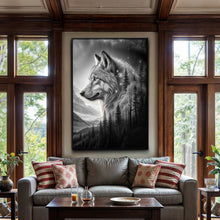 Load image into Gallery viewer, Wolf Double Exposure Wall Art II