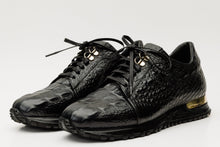 Load image into Gallery viewer, The Bomba Black Crocodile Leather Men Sneaker