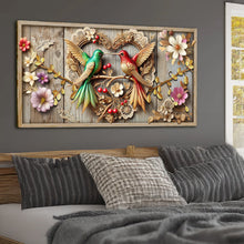 Load image into Gallery viewer, 3D Hummingbirds Wall Art VII