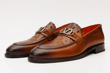 Load image into Gallery viewer, Amsterdam Tan Bit Loafer Men Shoe