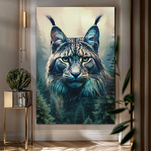 Load image into Gallery viewer, Lynx Double Exposure Wall Art