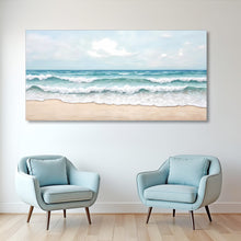 Load image into Gallery viewer, Serene Ocean Wave Coastal Wall Art