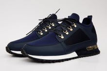 Load image into Gallery viewer, The Emir Navy Leather Men Sneaker