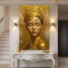 Load image into Gallery viewer, Woman's Golden Serenity Wall Art