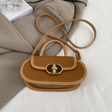 Load image into Gallery viewer, Premium Retro Matte Mini Round Crossbody Bag – PU Leather Oval Shoulder Bag