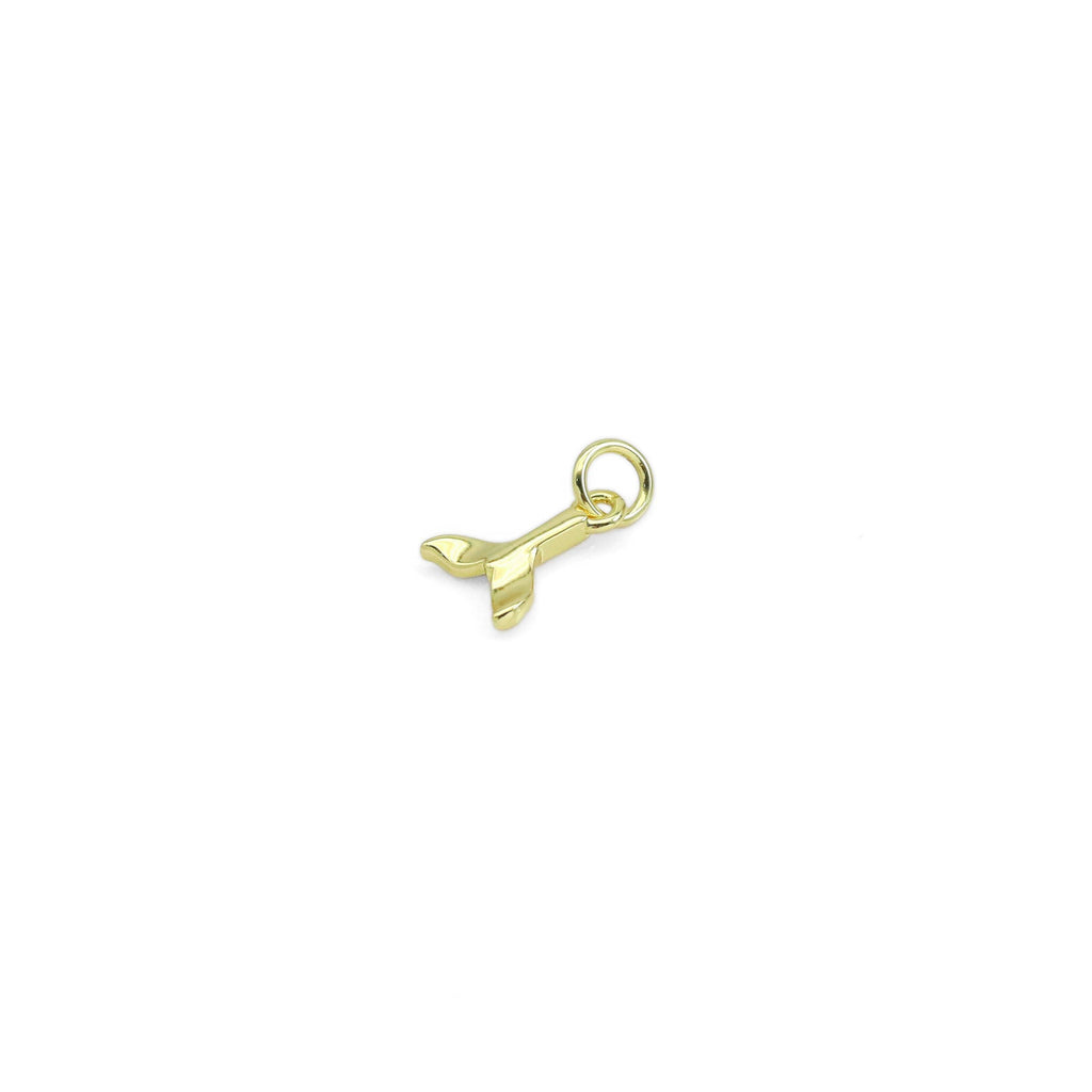 Gold Fish Tail Gold Charm, Sku#LK914