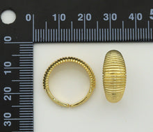 Load image into Gallery viewer, Gold Straight lines Adjustable Ring, Sku#LD269