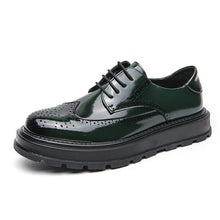 Load image into Gallery viewer, Men's British-Style Glossy Height-Increasing Leather Shoes – Tassel Loafer, Microfiber Upper