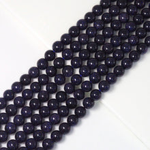 Load image into Gallery viewer, Blue Goldstone Round Smooth Beads, Sku#U1763