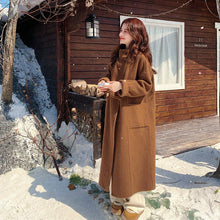 Load image into Gallery viewer, Womens Relaxed-Style Wool Double-Faced Coat
