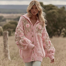 Load image into Gallery viewer, Women's Skin-friendly, Anti-pilling Knitted Cardigan With A Round Neckline, Loose Fit, And Long Length