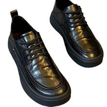 Load image into Gallery viewer, Men's Lightweight Leather Dress Shoes - Soft Sole Casual Lace-Up Oxfords