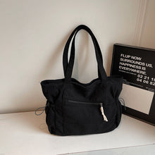 Load image into Gallery viewer, Women's Corduroy Tote Bag – Casual Everyday Shoulder Bag with Double Straps