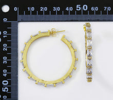 Load image into Gallery viewer, Rectangle CZ Huggie Hoop Earrings, Sku#LD260