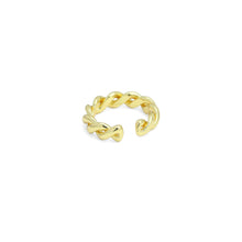 Load image into Gallery viewer, Gold Silver Twisted Adjustable Ring, Sku#A287