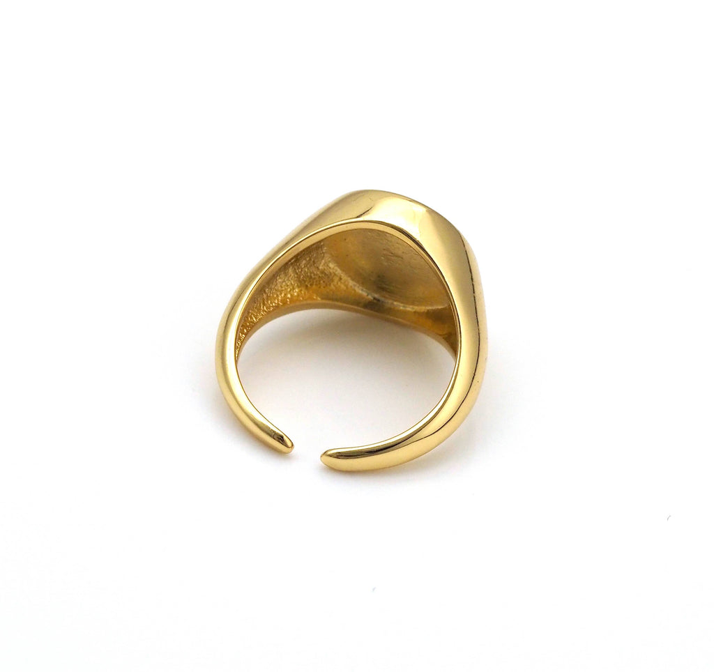 Enamel Smiley Face Ring, X263C