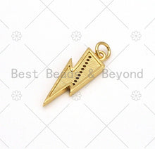 Load image into Gallery viewer, Colorful Enamel Lightning Shape Pendant, 18K Gold Filled Ena