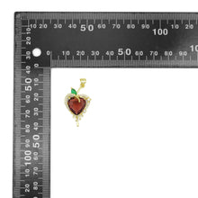 Load image into Gallery viewer, Big Crystal Dripping Heart Charm Pendant, Sku#LK1078