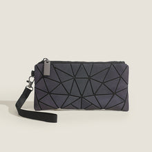 Load image into Gallery viewer, Geometric Patchwork Glow-in-the-Dark Clutch Bag - Lightweight Evening Handbag