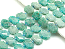 Load image into Gallery viewer, High Quality Natural Amazonite Rectangle Faceted Beads, SKU#U660C