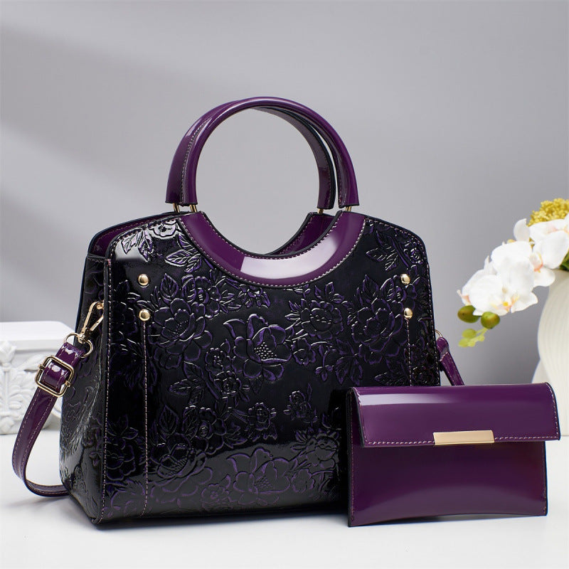 Premium PU Leather Crossbody Bag Set - Stylish 2-Piece Shoulder Bag Collection for Women