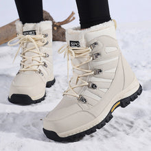 Load image into Gallery viewer, Women's Fleece-Lined Snow Boots - Waterproof Winter Boots with Rubber Sole