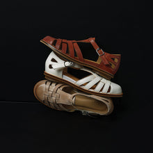Load image into Gallery viewer, Washed Full Grain Leather Fisherman Sandals