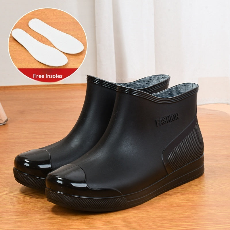 Women's Waterproof Rain Boots – Non-Slip Low-Cut Short Boots for All Seasons