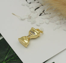 Load image into Gallery viewer, CZ Funnel Charm, Sku#FH195