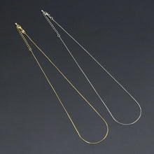 Load image into Gallery viewer, 0.8mm/1mm Thin Gold Finished Box Chain Necklace, sku#JD07