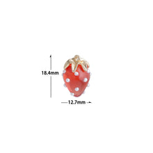 Load image into Gallery viewer, Cute White Pearl Red Strawberry Charm Pendant,Sku#LK1224