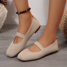 Load image into Gallery viewer, Women's Breathable Knit Mesh Flats | Square Toe Slip-On Shoes