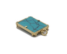 Load image into Gallery viewer, Turquoise MAMA Protection Hands Eye Dog tag Charm, Sku#L714
