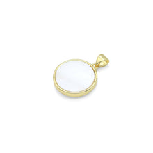 Load image into Gallery viewer, Gold Clear CZ Mother of Pearl Moon star Charm Pendant, Sku#LX687