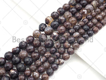 Load image into Gallery viewer, Quality Natural Coffee Fire Agate Faceted Round Beads, 8mm/10mm Fire Agate, Natural Agate, 15.5'' Full Strand, Sku#U1139