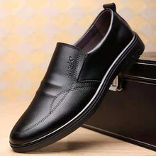 Load image into Gallery viewer, Men's Breathable Slip-On Business Casual Leather Shoes