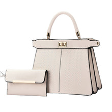 Load image into Gallery viewer, Premium 2-in-1 PU Leather Bucket Bag Set - Crossbody &amp; Handbag with Multiple Compartments