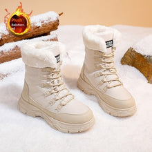Load image into Gallery viewer, Women's Fleece-Lined Chunky Sole Shoes | Color Block Casual Boots
