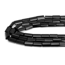 Load image into Gallery viewer, Faceted Pillow Black Onyx Beads, Sku#Q41