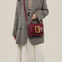 Load image into Gallery viewer, Women's Patent Leather Crossbody Bag - Sleek Compact Shoulder Bag with Adjustable Strap
