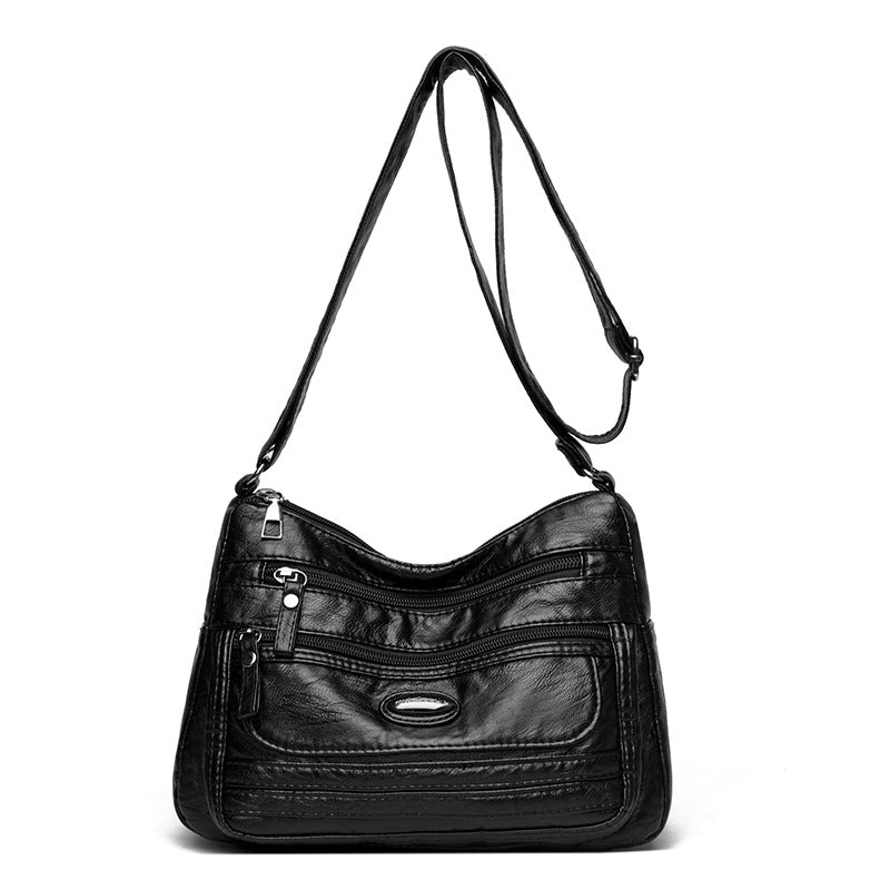 Women's Lightweight Soft PU Crossbody Shoulder Bag – Adjustable Strap, Multi-Color