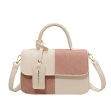 Load image into Gallery viewer, Women's Contrasting Color Patchwork Crossbody Shoulder Bag - Compact Square Handbag by Sarah Express