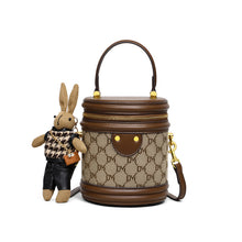 Load image into Gallery viewer, Women's Crossbody Bucket Bag – Synthetic Leather Shoulder Bag with Adjustable Strap