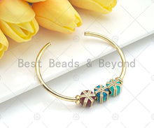 Load image into Gallery viewer, Enamel Colorful Gift Box Spacer Beads, Christams  Enamel Charm, Big Hole Enamel Jewelry,11x11x9mm,Sku#N56