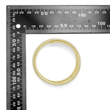 Load image into Gallery viewer, Gold Silver CZ six lines wrap Adjustable Bracelet, Sku#A274